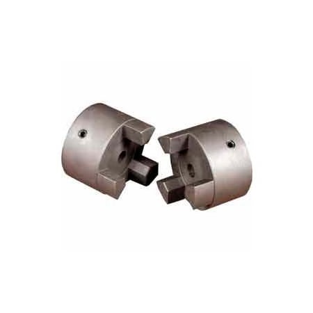 Cast Iron Jaw Coupling Hub, Style L095, 1 1/8 Bore Diameter, 1/4 X 1/8 Keyway